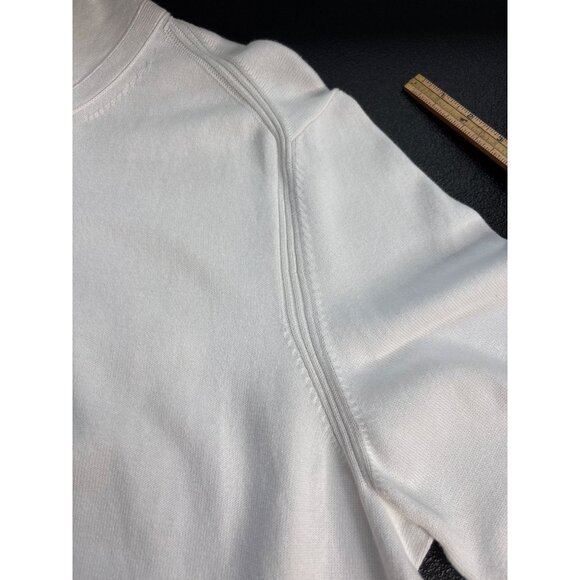 Jos. A. Bank 1905 Men's White Henley Knit Pullover Sweater XL - Picture 3 of 9
